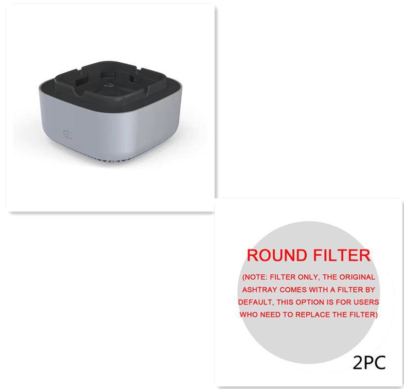 Smoke Removal Air Purification Ashtray Anion Purification Practical Automatic Purifier Ashtray Portable Gadgets for Car Ashtray