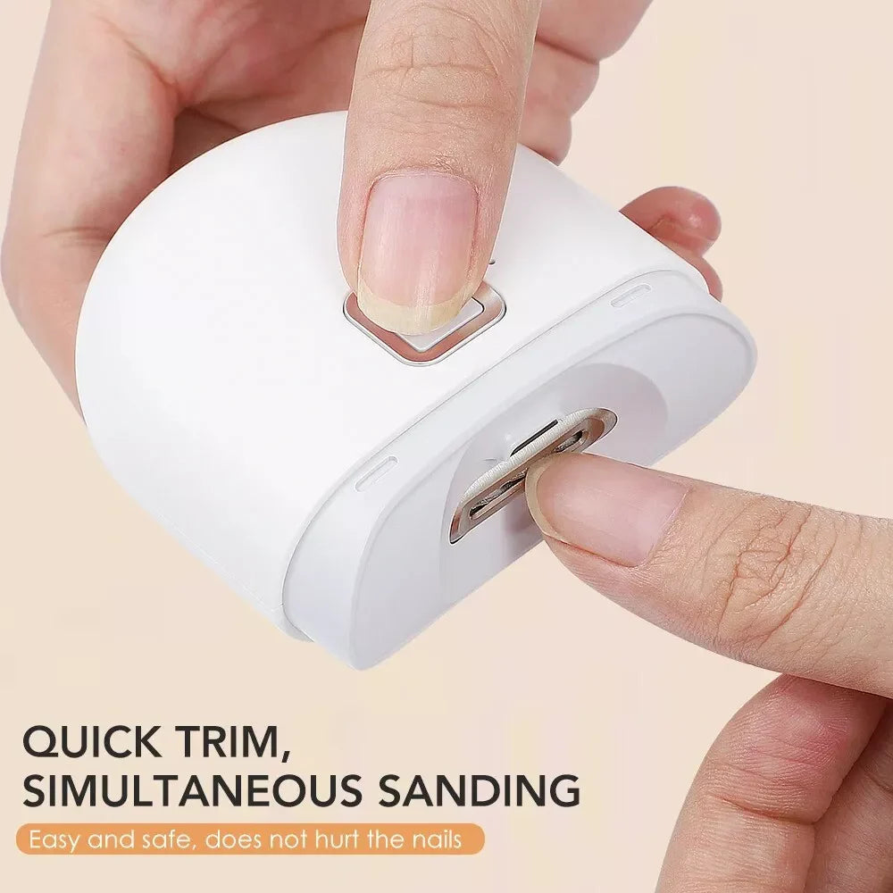 Rechargeable Electric Nail Clipper – Safe Automatic Nail Trimmer for Adults, Seniors & Thick Nails