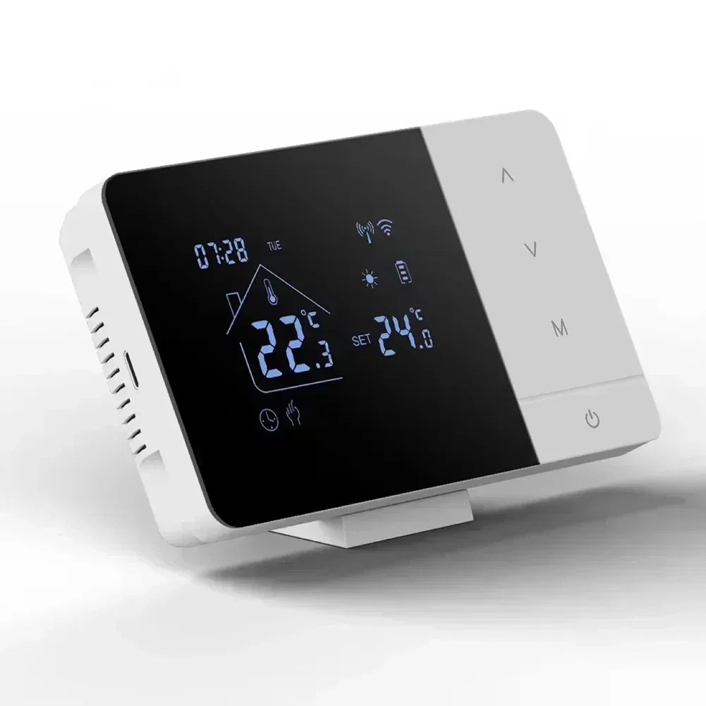 For Tuya Battery Thermostat Wifi Heating/Cooling Thermostat for Gas Boilers Home Improvement Accessory