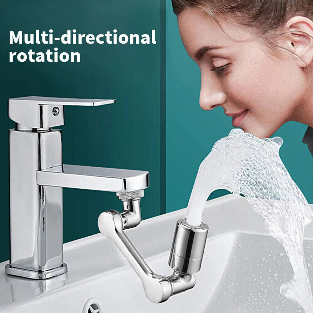 2 Pack Universal 1080° Swivel Robotic Arm Swivel Extension Abs Faucet Aerator