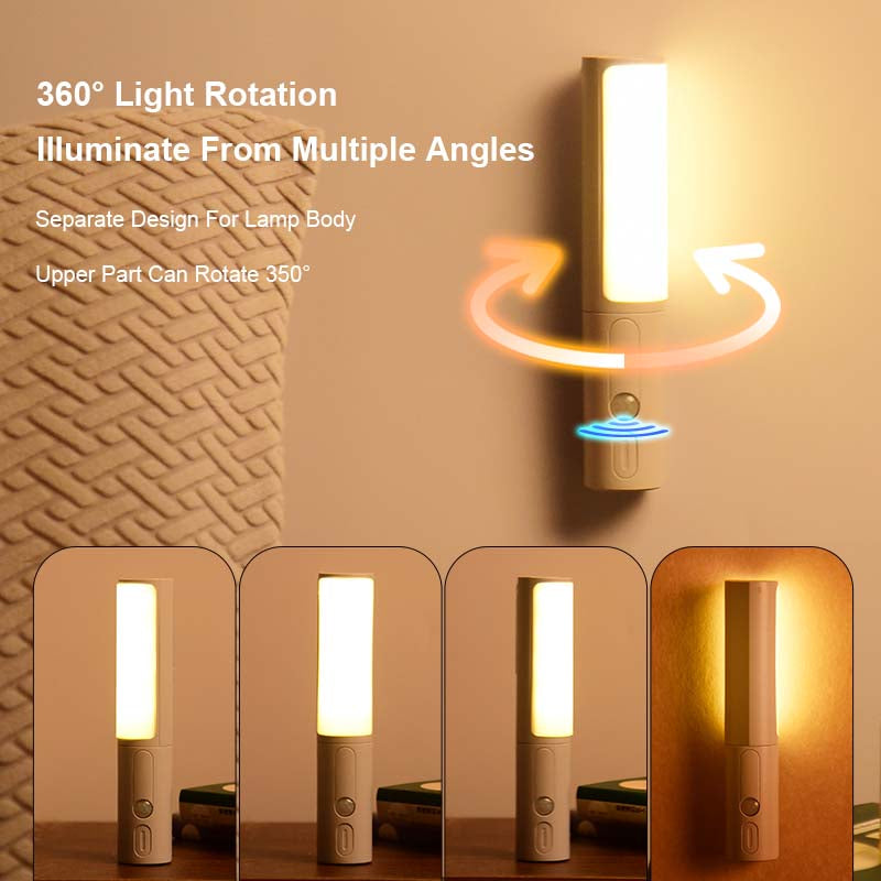 New Style Smart Human Body Induction Motion Sensor LED Night Light for Home Bed Kitchen Cabinet Wardrobe Wall Lamp