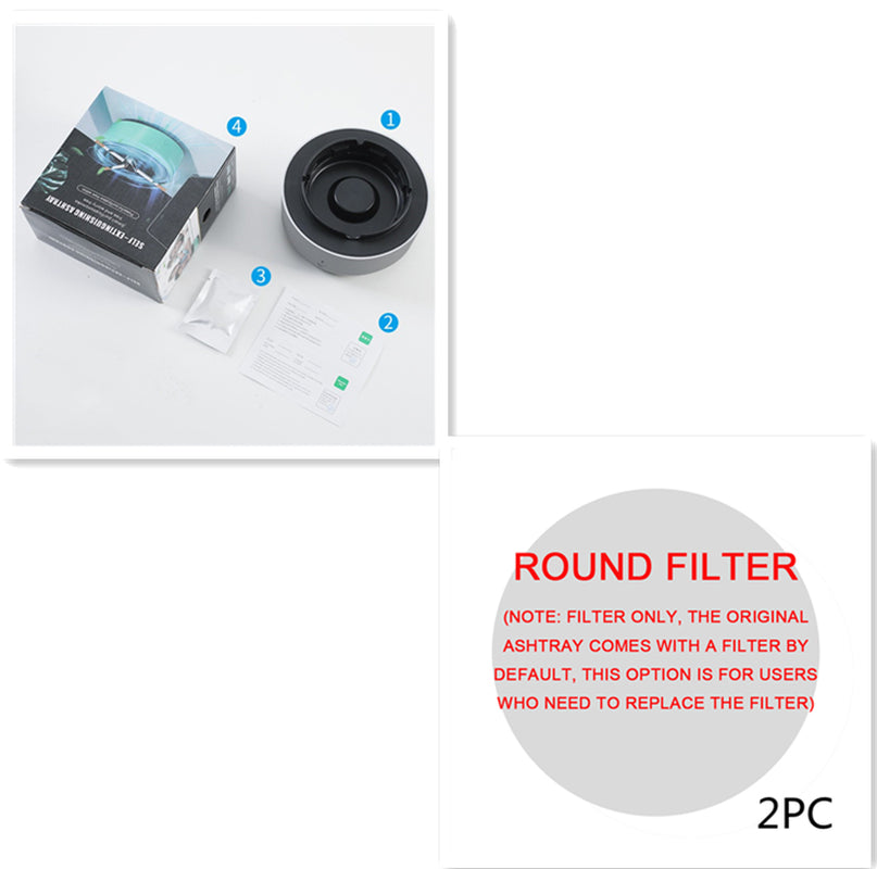 Smoke Removal Air Purification Ashtray Anion Purification Practical Automatic Purifier Ashtray Portable Gadgets for Car Ashtray