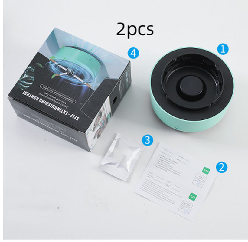 Smoke Removal Air Purification Ashtray Anion Purification Practical Automatic Purifier Ashtray Portable Gadgets for Car Ashtray