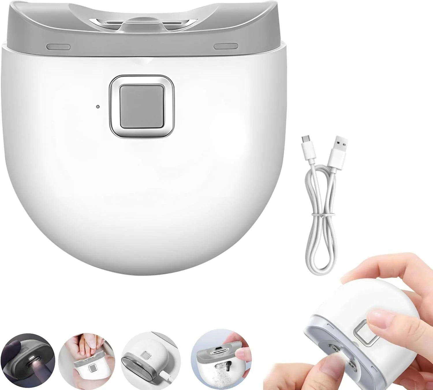 Rechargeable Electric Nail Clipper – Safe Automatic Nail Trimmer for Adults, Seniors & Thick Nails