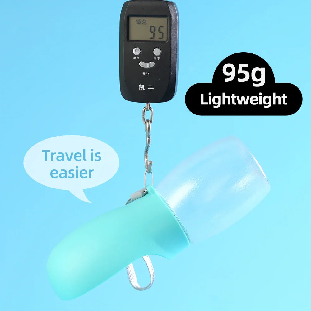 Lightweight 95g portable pet water bottle