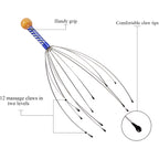 Head Scalp Massager for Relaxation – Portable Octopus Massage Tool for Stress & Wellness