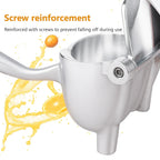 Premium Metal Manual Juicer – Heavy Duty Lemon & Orange Fruit Juice Squeezer