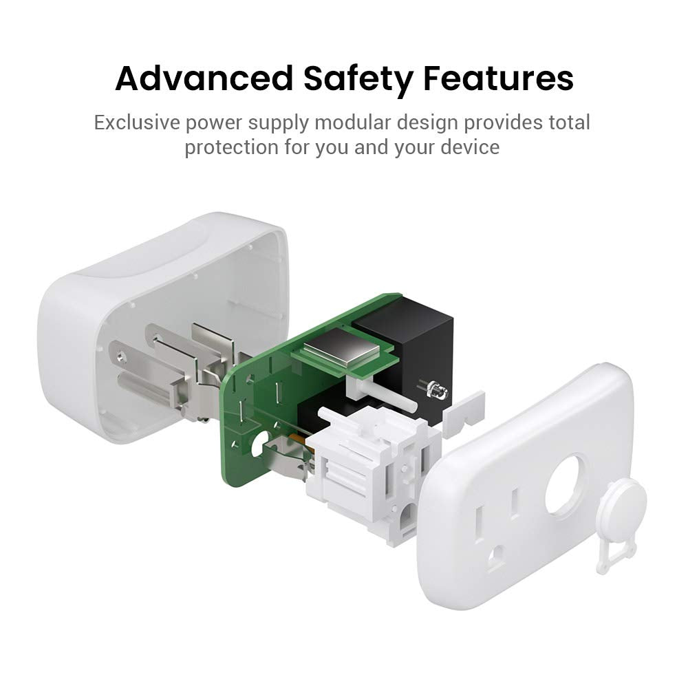 Smart Plug, Mini Wi-Fi Timer Outlet Socket Works with Alexa/Google Home/Ifttt, No Hub Required, Remote Control Anywhere (3-Pack)