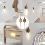 Rechargeable motion sensor light for hallway and stairway