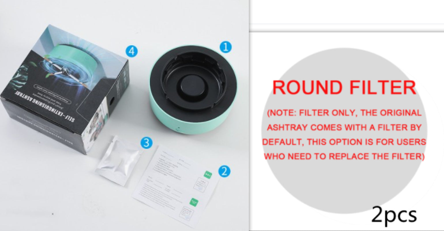 Smoke Removal Air Purification Ashtray Anion Purification Practical Automatic Purifier Ashtray Portable Gadgets for Car Ashtray