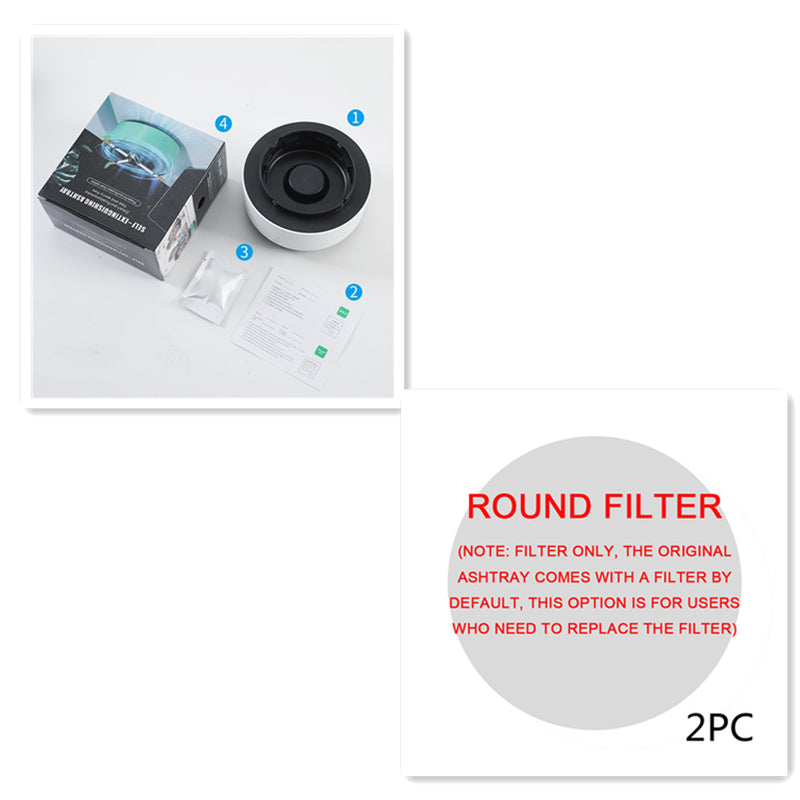 Smoke Removal Air Purification Ashtray Anion Purification Practical Automatic Purifier Ashtray Portable Gadgets for Car Ashtray