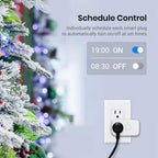 Smart Plug, Mini Wi-Fi Timer Outlet Socket Works with Alexa/Google Home/Ifttt, No Hub Required, Remote Control Anywhere (3-Pack)