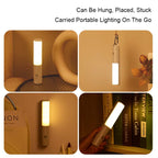 New Style Smart Human Body Induction Motion Sensor LED Night Light for Home Bed Kitchen Cabinet Wardrobe Wall Lamp