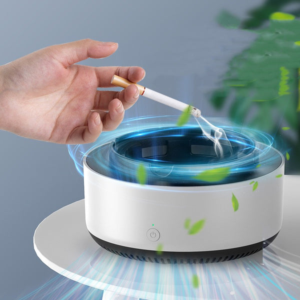 Smart Smoke Purifying Ashtray Smoke Removal Air Purification Ashtray Anion Purification Practical Automatic Purifier Ashtray Portable Gadgets for Car Ashtray